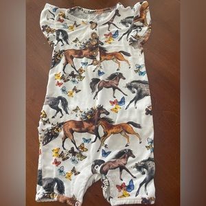 Posh Peanut Horse Onesie 2T